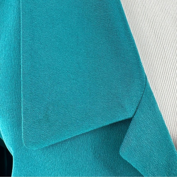 Design by Pat Argenti blazer 10P blue teal 100% silk vintage 80s 90s Corpcore - Picture 10 of 13